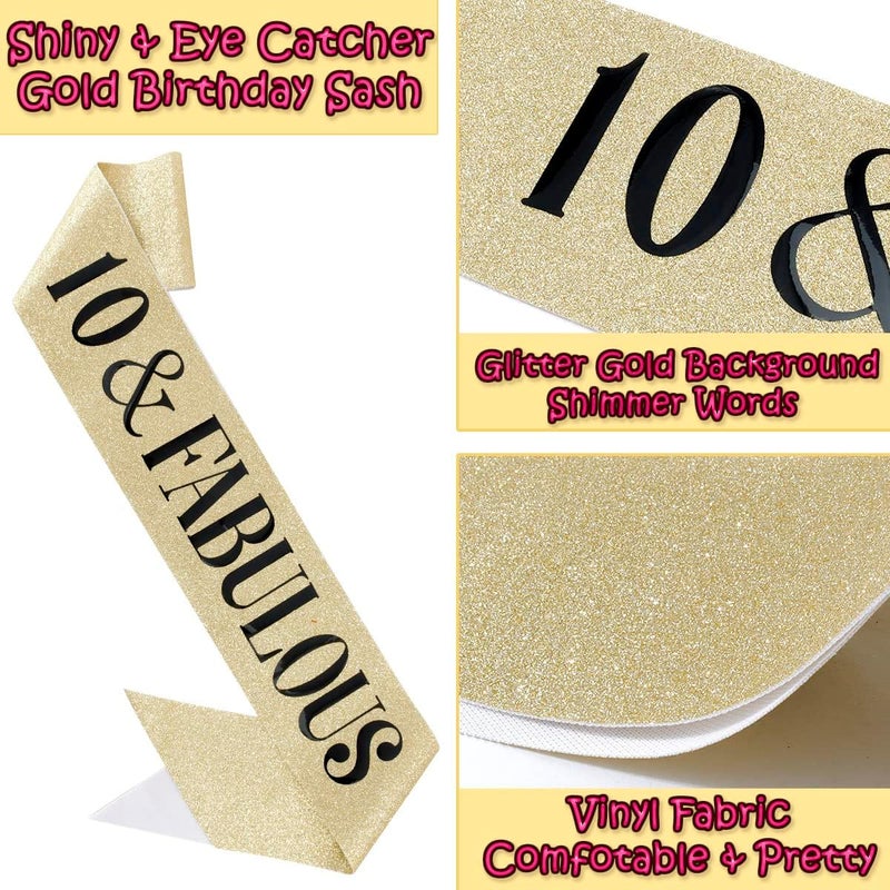 Hapdoo 10th Birthday Sash and Crown - Image 5